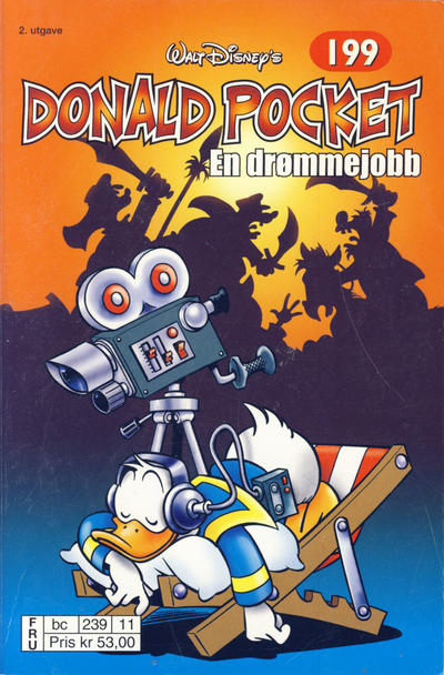 Cover for Donald Pocket (Hjemmet / Egmont, 1968 series) #199 - En drømmejobb [2. opplag bc 239 11]