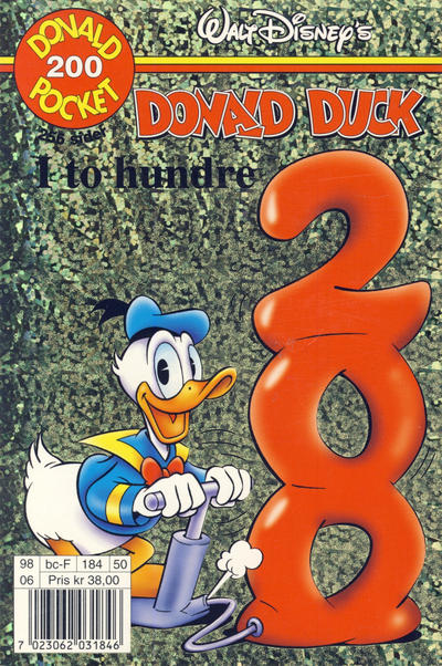Cover for Donald Pocket (Hjemmet / Egmont, 1968 series) #200 - Donald Duck i to hundre [1. opplag]
