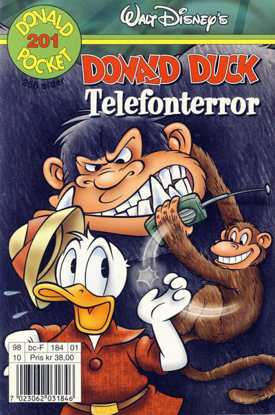 Cover for Donald Pocket (Hjemmet / Egmont, 1968 series) #201 - Donald Duck Telefonterror [1. opplag]