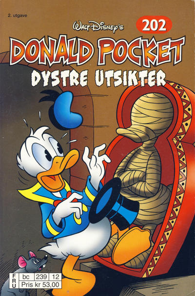 Cover for Donald Pocket (Hjemmet / Egmont, 1968 series) #202 - Dystre utsikter [2. opplag bc 239 12]