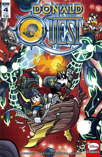 Cover for Donald Quest (IDW, 2016 series) #4 [Subscription Cover]