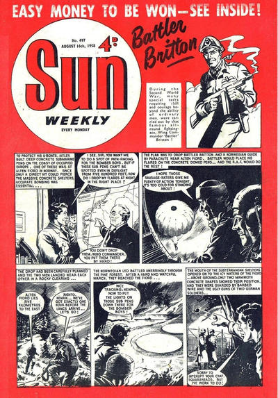 Cover for Sun (Amalgamated Press, 1952 series) #497
