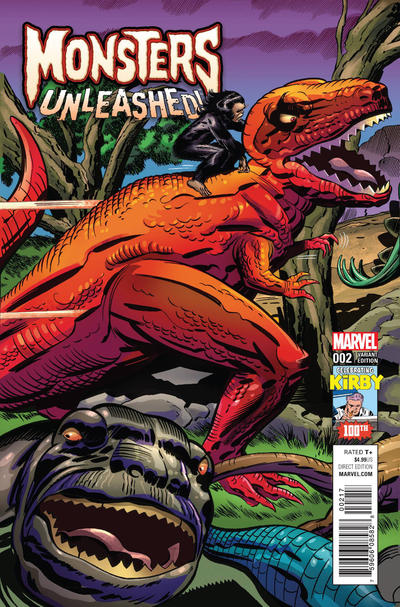 Cover for Monsters Unleashed (Marvel, 2017 series) #2 [Kirby 100th Anniversary]