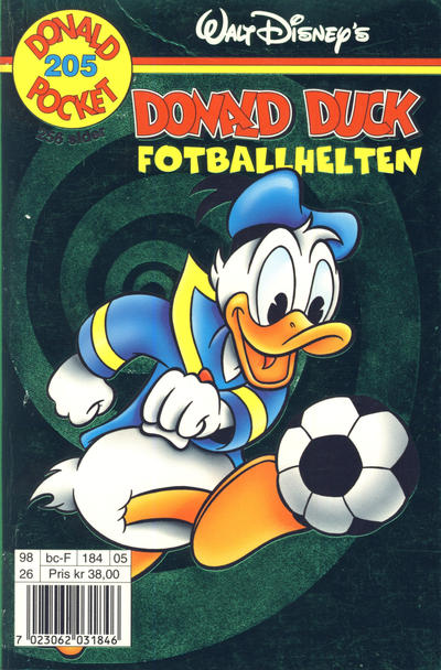 Cover for Donald Pocket (Hjemmet / Egmont, 1968 series) #205 - Donald Duck Fotballhelten [1. opplag]