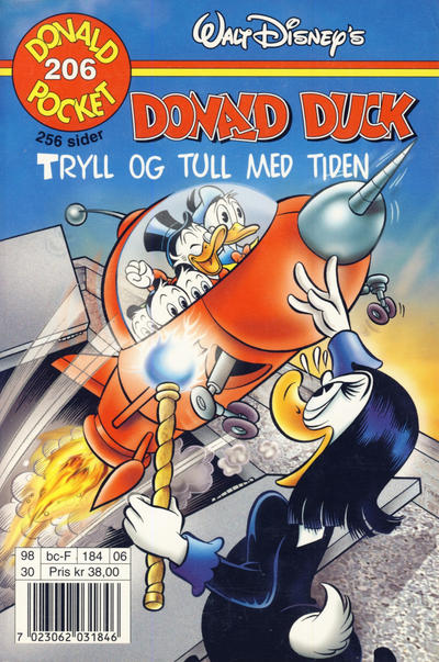 Cover for Donald Pocket (Hjemmet / Egmont, 1968 series) #206 - Donald Duck Tryll og tull med tiden [1. opplag]