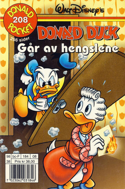 Cover for Donald Pocket (Hjemmet / Egmont, 1968 series) #208 - Donald Duck går av hengslene [1. opplag]