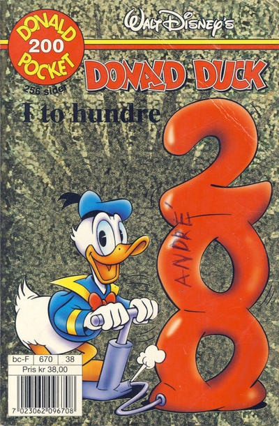 Cover for Donald Pocket (Hjemmet / Egmont, 1968 series) #200 - Donald Duck i to hundre [Reutsendelse bc 670 38]