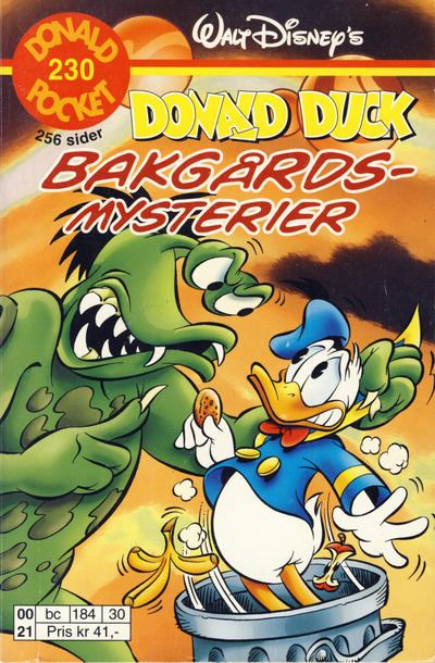 Cover for Donald Pocket (Hjemmet / Egmont, 1968 series) #230 - Donald Duck Bakgårdmysterier [1. opplag]