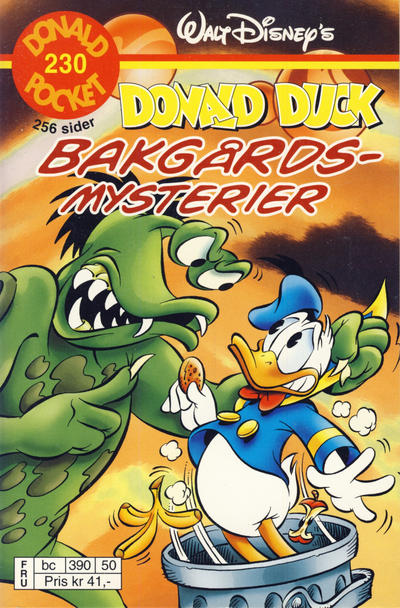 Cover for Donald Pocket (Hjemmet / Egmont, 1968 series) #230 - Donald Duck Bakgårdmysterier [Reutsendelse bc 390 50]