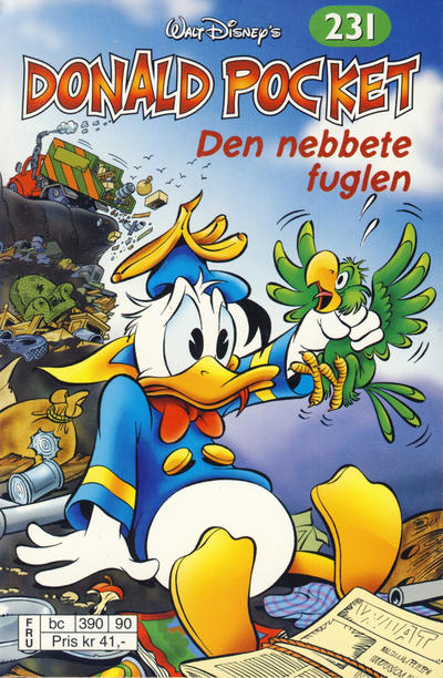 Cover for Donald Pocket (Hjemmet / Egmont, 1968 series) #231 - Den nebbete fuglen [Reutsendelse bc 390 90]