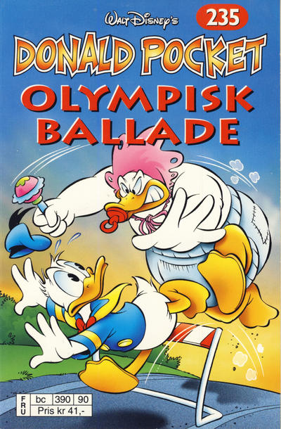 Cover for Donald Pocket (Hjemmet / Egmont, 1968 series) #235 - Olympisk ballade [Reutsendelse bc 390 90]