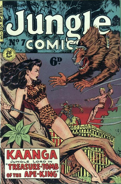 Cover for Jungle Comics (H. John Edwards, 1950 ? series) #7
