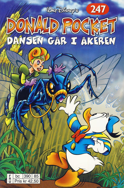 Cover for Donald Pocket (Hjemmet / Egmont, 1968 series) #247 - Dansen går i åkeren [Reutsendelse bc 390 85]