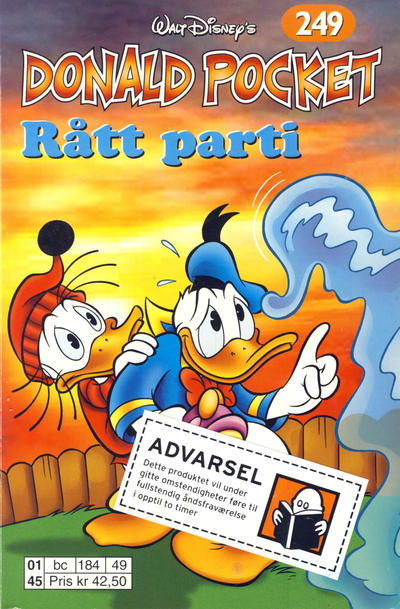 Cover for Donald Pocket (Hjemmet / Egmont, 1968 series) #249 - Rått parti [1. opplag]