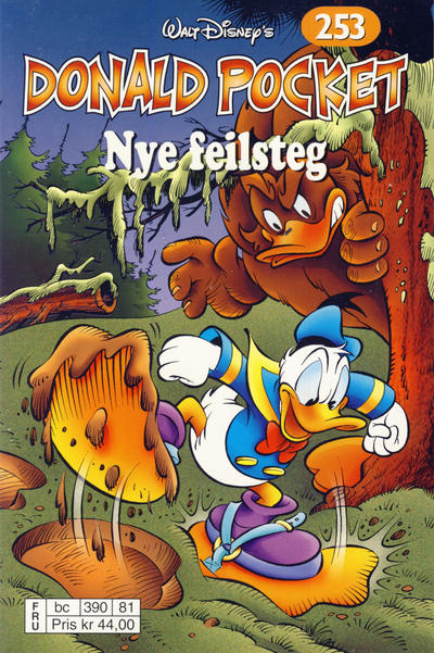 Cover for Donald Pocket (Hjemmet / Egmont, 1968 series) #253 - Nye feilsteg [Reutsendelse bc 390 81]