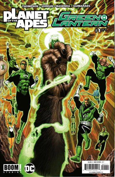 Cover for Planet of the Apes / Green Lantern (Boom! Studios, 2017 series) #1