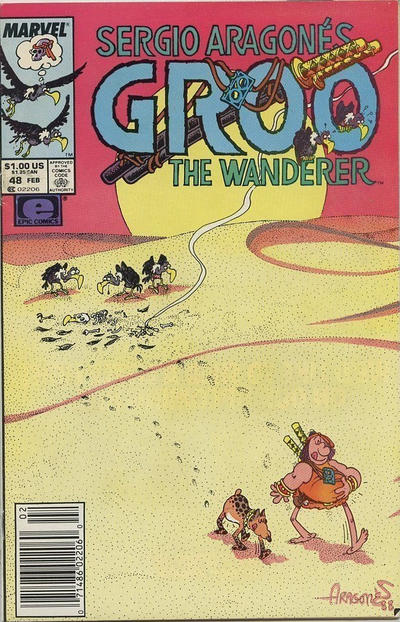 Cover for Sergio Aragonés Groo the Wanderer (Marvel, 1985 series) #48 [Newsstand]