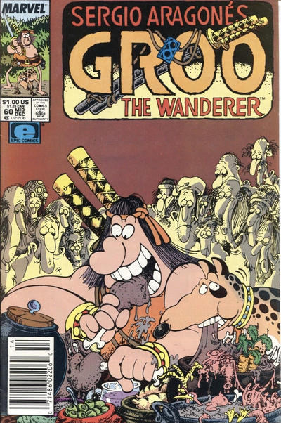 Cover for Sergio Aragonés Groo the Wanderer (Marvel, 1985 series) #60 [Newsstand]