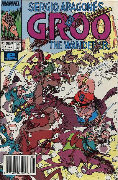 Cover for Sergio Aragonés Groo the Wanderer (Marvel, 1985 series) #61 [Newsstand]