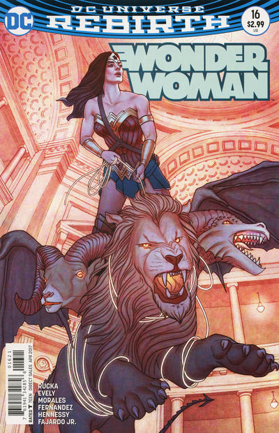 Cover for Wonder Woman (DC, 2016 series) #16 [Jenny Frison Variant Cover]