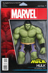 Cover for Totally Awesome Hulk (Marvel, 2016 series) #1 [John Tyler Christopher Action Figure (Hulk - Amadeus Cho)]