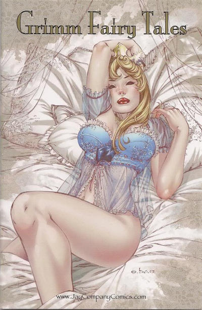 Cover for Grimm Fairy Tales (Zenescope Entertainment, 2005 series) #5 [Jay Co. Exclusive Blue Lingerie Variant - Eric Basaldua]