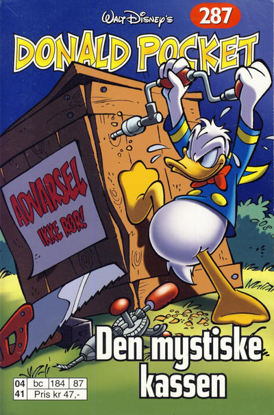 Cover for Donald Pocket (Hjemmet / Egmont, 1968 series) #287 - Den mystiske kassen [1. opplag]