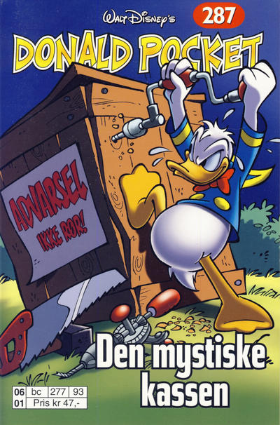 Cover for Donald Pocket (Hjemmet / Egmont, 1968 series) #287 - Den mystiske kassen [Reutsendelse bc 277 93]