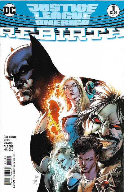 Cover for Justice League of America Rebirth (DC, 2017 series) #1 [Ivan Reis & Joe Prado Cover Variant]