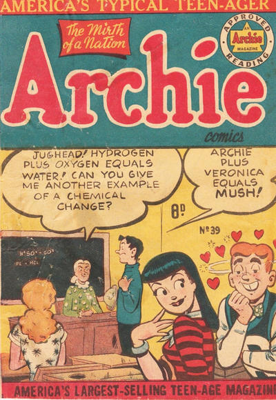 Cover for Archie Comics (H. John Edwards, 1950 ? series) #39
