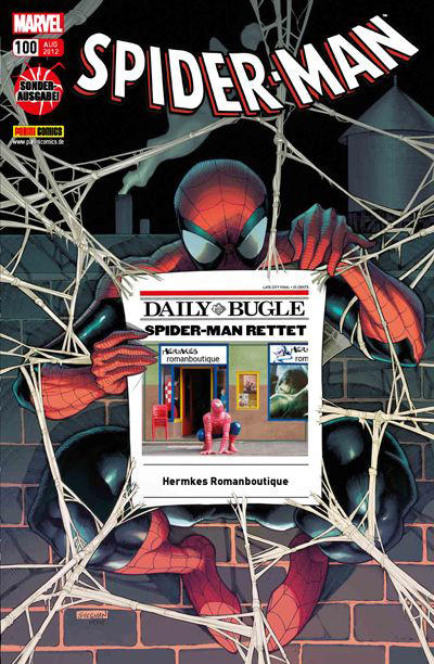 Cover for Spider-Man (Panini Deutschland, 2004 series) #100 [Hermkes Romanboutique]
