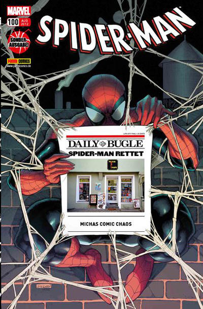 Cover for Spider-Man (Panini Deutschland, 2004 series) #100 [Michas Comic Chaos]