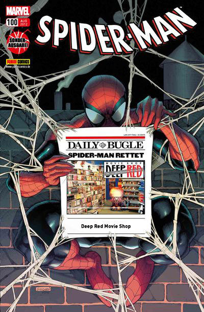 Cover for Spider-Man (Panini Deutschland, 2004 series) #100 [Deep Red Movie Shop]