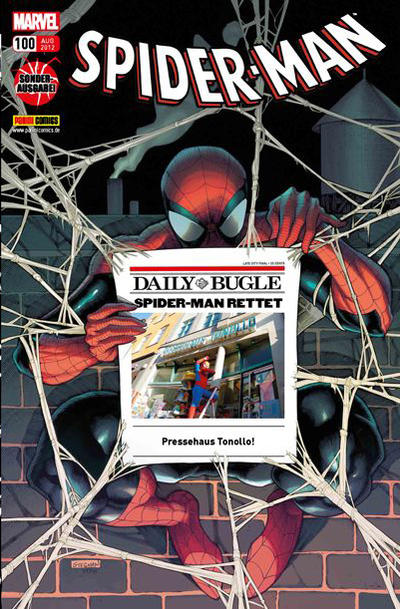 Cover for Spider-Man (Panini Deutschland, 2004 series) #100 [Pressehaus Tonollo]