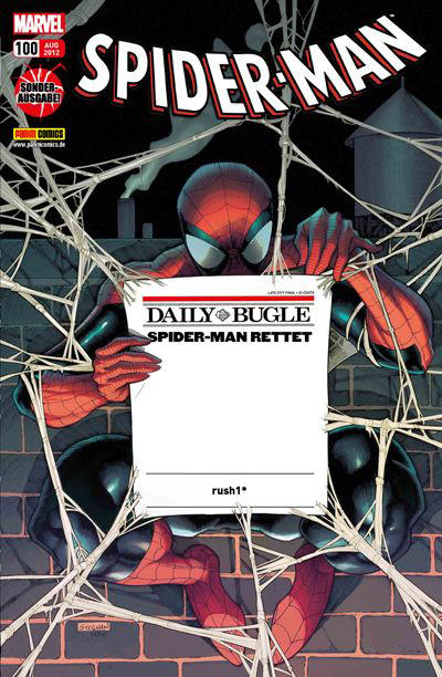 Cover for Spider-Man (Panini Deutschland, 2004 series) #100 [rush1*]
