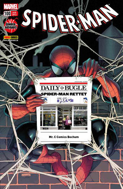 Cover for Spider-Man (Panini Deutschland, 2004 series) #100 [Mr. C Comics Bochum]