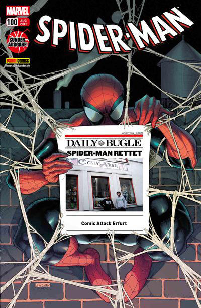 Cover for Spider-Man (Panini Deutschland, 2004 series) #100 [Comic Attack Erfurt]