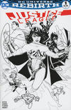 Cover Thumbnail for Justice League (2016 series) #1 [Midtown Comics Terry and Rachel Dodson Black and White Cover]