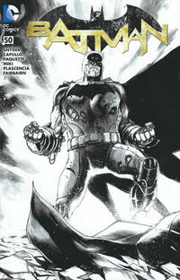 Cover Thumbnail for Batman (DC, 2011 series) #50 [Fried Pie Black and White Connecting Cover]
