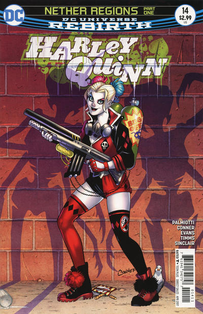 Cover for Harley Quinn (DC, 2016 series) #14 [Amanda Conner Cover]