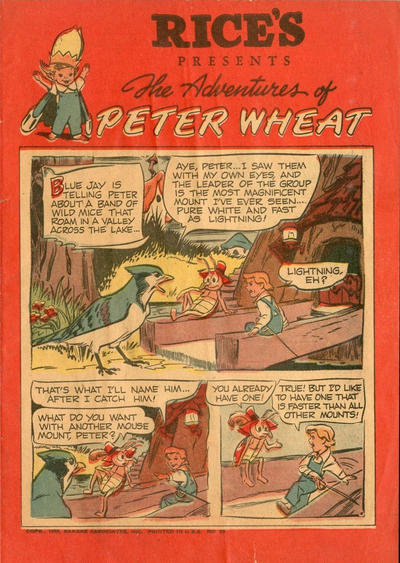 Cover for The Adventures of Peter Wheat (Peter Wheat Bread and Bakers Associates, 1948 series) #53 [Rice's]