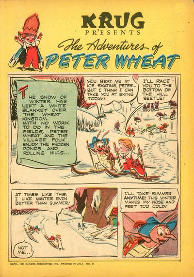 Cover for The Adventures of Peter Wheat (Peter Wheat Bread and Bakers Associates, 1948 series) #41 [Krug]