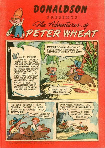 Cover for The Adventures of Peter Wheat (Peter Wheat Bread and Bakers Associates, 1948 series) #40 [Donaldson]