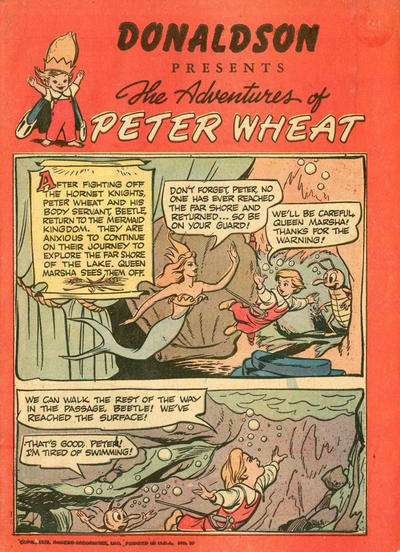Cover for The Adventures of Peter Wheat (Peter Wheat Bread and Bakers Associates, 1948 series) #37 [Donaldson]