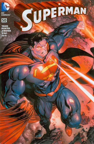 Cover for Superman (DC, 2011 series) #50 [Hastings Tyler Kirkham Color Connecting Cover]