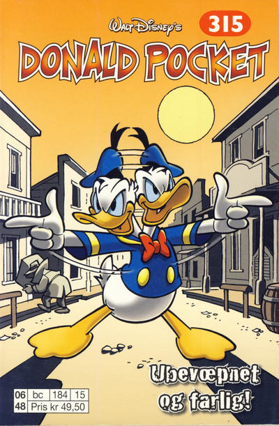 Cover for Donald Pocket (Hjemmet / Egmont, 1968 series) #315 - Ubevæpnet og farlig! [1. opplag]