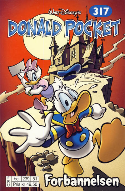 Cover for Donald Pocket (Hjemmet / Egmont, 1968 series) #317 - Forbannelsen [bc 239 51 FRU]