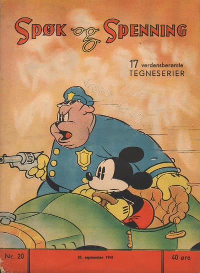 Cover for Spøk og Spenning (Magasinet For Alle, 1941 series) #20/1941
