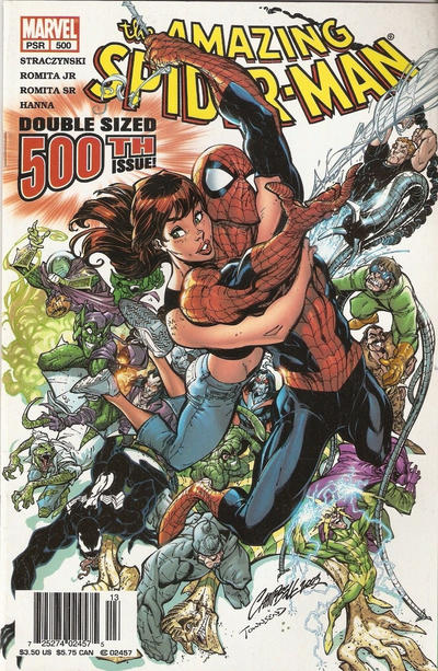 Cover for The Amazing Spider-Man (Marvel, 1999 series) #500 [Newsstand]