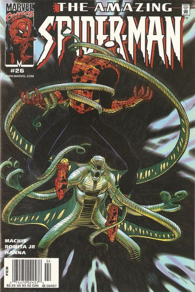 Cover for The Amazing Spider-Man (Marvel, 1999 series) #26 [Newsstand]